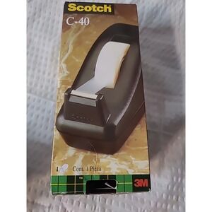 Scotch Desktop Tape Dispenser Professional Series Black by 3M C-40 --NIB